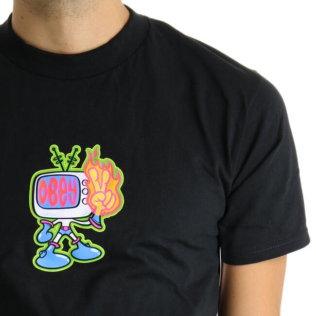 T-SHIRT FLAME FINGERS OBEY - Mad Fashion | img vers.650x/